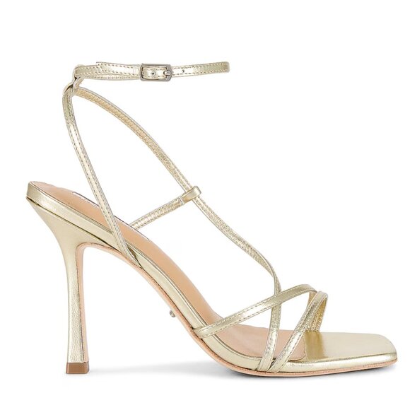Tony Bianco Shoes - Tony Bianco Franci Sandal in Gold Nappa Metallic Strappy Heels Heeled 7.5 37.5